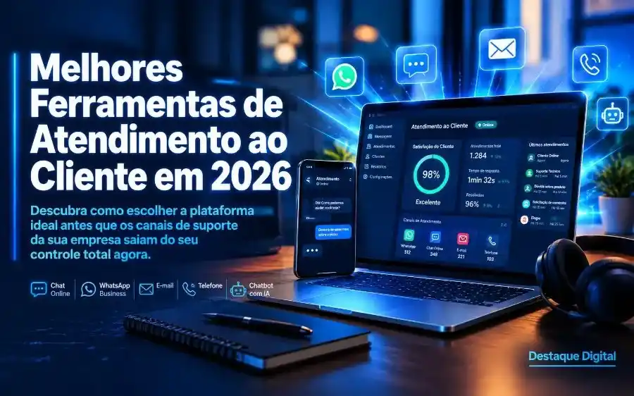 Melhores ferramentas de atendimento ao cliente em 2026 para centralizar o suporte da empresa